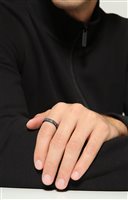 Anello Bikkembergs Uomo Embossed in Acciaio EMBR01BW-19 - EMBR01BW-19